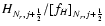 $H_{N_r,j+{\frac{1}{2}}}/[{f_H}]_{N_r,j+{\frac{1}{2}}}$