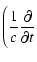 $\displaystyle \Bigg(\frac{1}{c}\frac{\partial}{{\partial t}}$