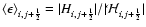 $\langle\epsilon\rangle_{i,j+{\frac{1}{2}}}
= \vert H_{i,j+{\frac{1}{2}}}\vert/\vert{\cal H}_{i,j+{\frac{1}{2}}}\vert$