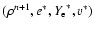 $(\rho^{n+1},e^*,{Y_{\rm e}}^*,v^{*})$