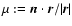 $\mu:=\vec{n}\cdot\vec{r}/\vert\vec{r}\vert$