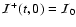 ${\cal I}^+(t,0)={\cal I}_0$
