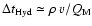 $\Delta t_{\rm Hyd}\simeq \rho~v/Q_{\rm M}$