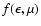 $f(\epsilon,\mu)$
