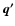 $\vec{q'}$