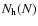 $N_{\rm h}(N)$