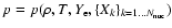 $p=p(\rho,T,{Y_{\rm e}},{\{X_k\}}_{k=1\dots N_{\rm nuc}})$