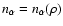 $n_{\alpha}=n_{\alpha}(\rho)$