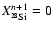 $X^{n+1}_{\element[][28]{Si}}=0$
