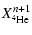 $\displaystyle X^{n+1}_{\element[][4]{He}}$