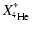 $\displaystyle X^{*}_{\element[][4]{He}}$