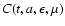 $C(t,a,\epsilon,\mu)$