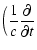 $\displaystyle \Big(\frac{1}{c}\frac{\partial}{\partial t}$