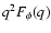 $q^2F_\phi (q)$