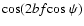 ${\rm cos} (2bf{\rm cos}~\psi)$