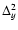$\Delta^2_y$