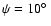 $\psi =10\hbox {$^\circ $ }$