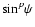 ${\rm sin}^p\psi$