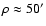 $\rho \approx 50'$