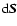 ${\rm d}\vec{S}$