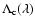 $\Lambda_{\rm c}(\lambda)$