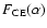 $F_{\rm CE}(\alpha)$