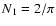 $N_{1}=2/\pi$