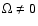 $\Omega\neq 0$