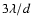 $3\lambda/d$