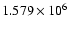 $1.579\times 10^6$