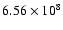 $6.56\times 10^8$