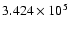 $3.424\times 10^5$