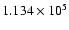 $1.134\times 10^5$