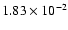 $1.83\times 10^{-2}$