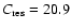 $C_{\rm res}=20.9$