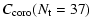 $\displaystyle %
C_{\rm coro}(N_{\rm t}=37)$