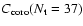 $C_{\rm coro}(N_{\rm t}=37)$