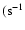 $(\rm s^{-1}$