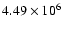 $4.49\times 10^6$