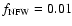 $f_{\rm NFW}=0.01$