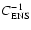 $C_{\rm ENS}^{-1}$
