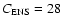 $C_{\rm ENS}=28$