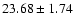 $23.68 \pm 1.74$
