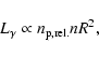 \begin{displaymath}L_{\gamma} \propto n_{{\rm p, rel.}} n R^2 ,
\end{displaymath}