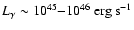 $L_{\gamma} \sim 10^{45} {-} 10^{46}~
{\rm erg} ~{\rm s}^{-1}$