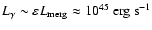 $L_{\gamma}\sim \varepsilon
L_{\rm merg} \approx 10^{45}~{\rm erg} ~{\rm s}^{-1}$