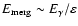 $E_{\rm merg}
\sim E_{\gamma}/\varepsilon$