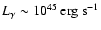 $L_{\gamma} \sim
10^{45}~{\rm erg} ~{\rm s}^{-1}$