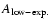 $ A_{\rm low-exp.}$