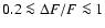 $0.2 \la\Delta F/F \la1$